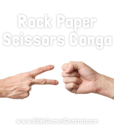Christian Icebreaker Game for Church - Rock Paper Scissors Conga